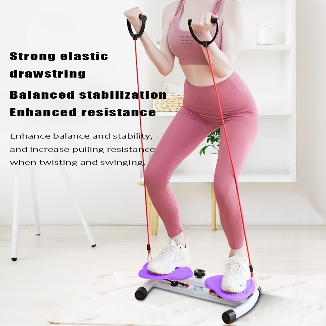 Waist Twist Exercise Machine, A Machine Designed For Weight Loss And Core Abdominal Exercises, With Foot Massage And Weight Loss Capabilities. It Is A Noise Free Home Gym Exercise Equipment For Both M