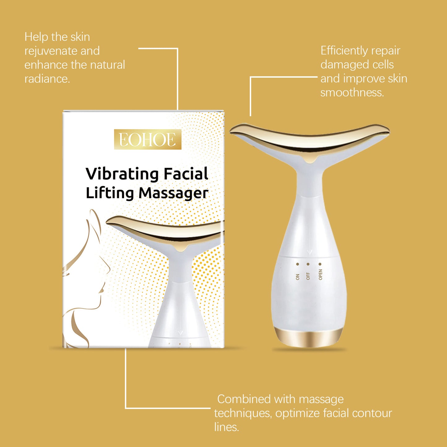 Small And Portable Massage Gentle And Comfortable Repair Facial Skin Lifting Massage Skin Tightening Machine